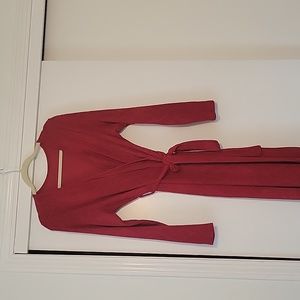 Beautiful red wrap maxi